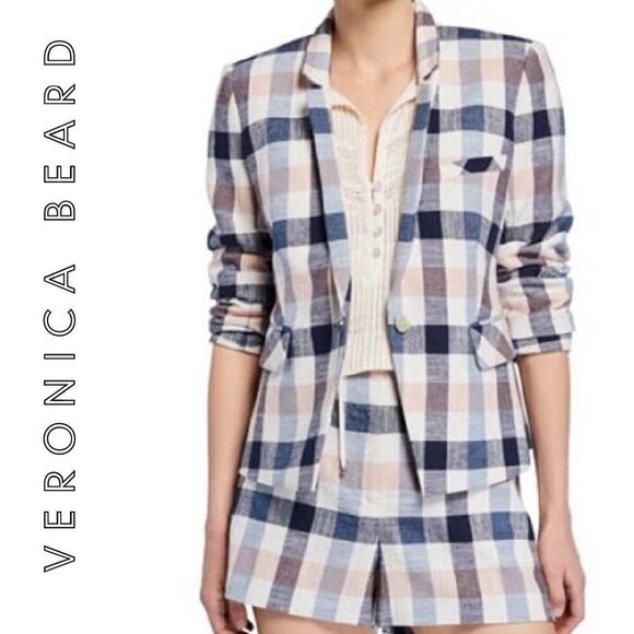 Veronica Beard Jackets & Blazers - Veronica Beard Upcollar Schoolboy Dickey Jacket Suit Blazer size 4